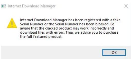 idm bị fake serial number, activation báo successfully mà không activation được idm bị fake serial number, activation báo successfully mà không activation được