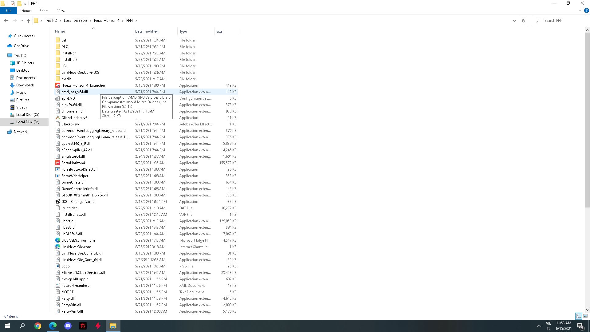 Lỗi không chạy game Forza Horizon 4 (Bản Steam)