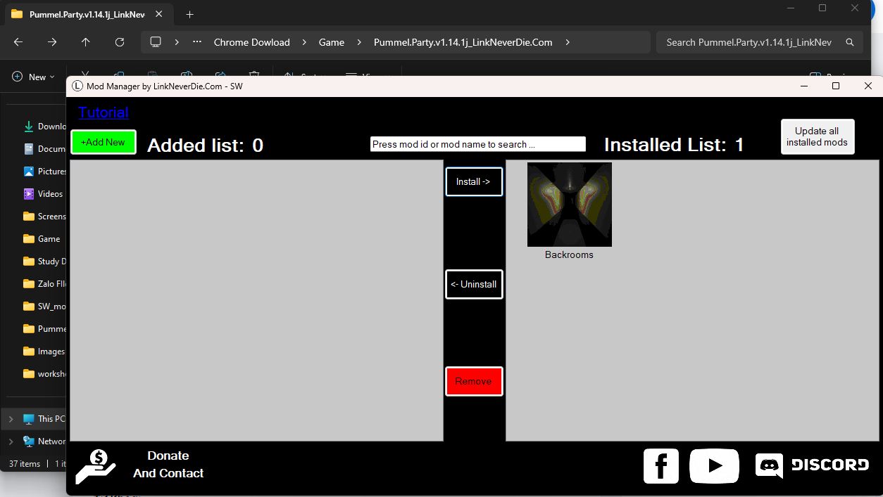 Mod Manager trong Pummel Party Mod Manager trong Pummel Party