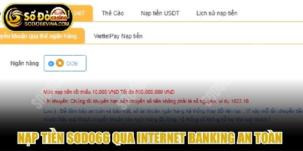 Nạp tiền sodo66vina.com