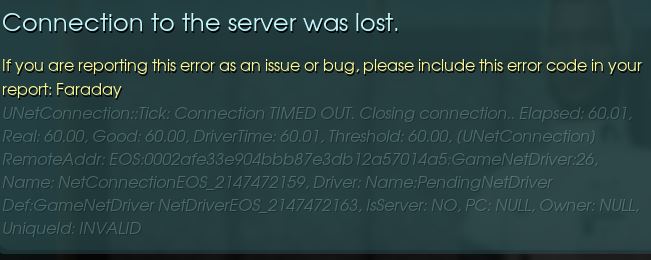 Abiotic factor bị lỗi connection bản Dark Energy