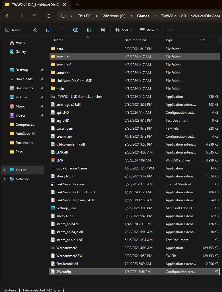 Không vào được game TWW2