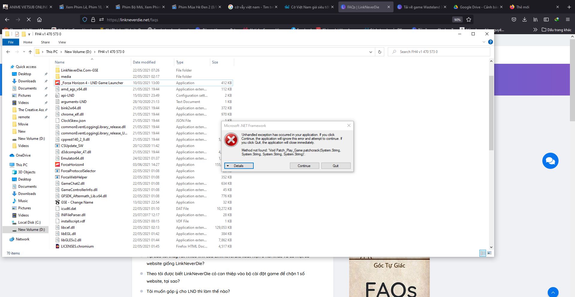 Lỗi Forza Horizon 4 Lỗi Forza Horizon 4