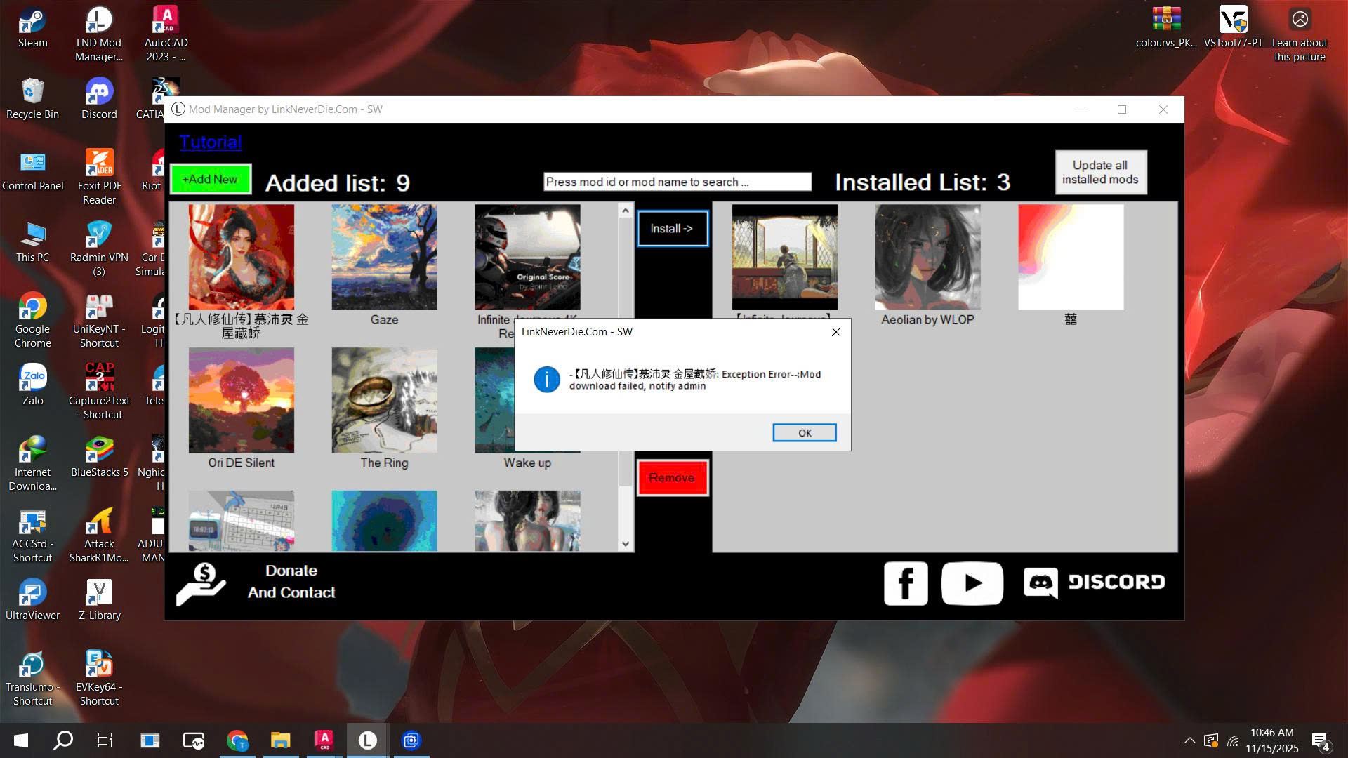 Không tải được hình nền wall paper engine