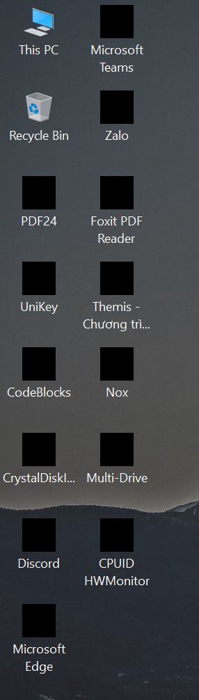 Máy em bị kẹt ở Selective Start Up trong Msconfig và icon desktop biến màu đen Máy em bị kẹt ở Selective Start Up trong Msconfig và icon desktop biến màu đen