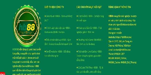 HB88 - Nhà cái giải trí trực tuyến cực hot hiện nay 2025