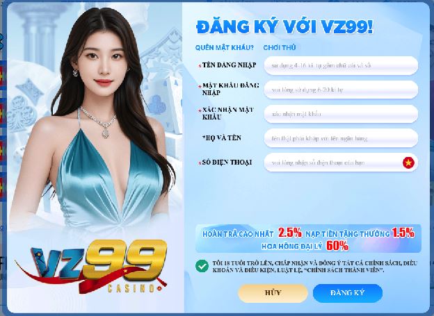 Đăng Ký VZ99 Nhanh Chóng – Cẩm Nang Dành Cho Người Mới Bắt Đầu