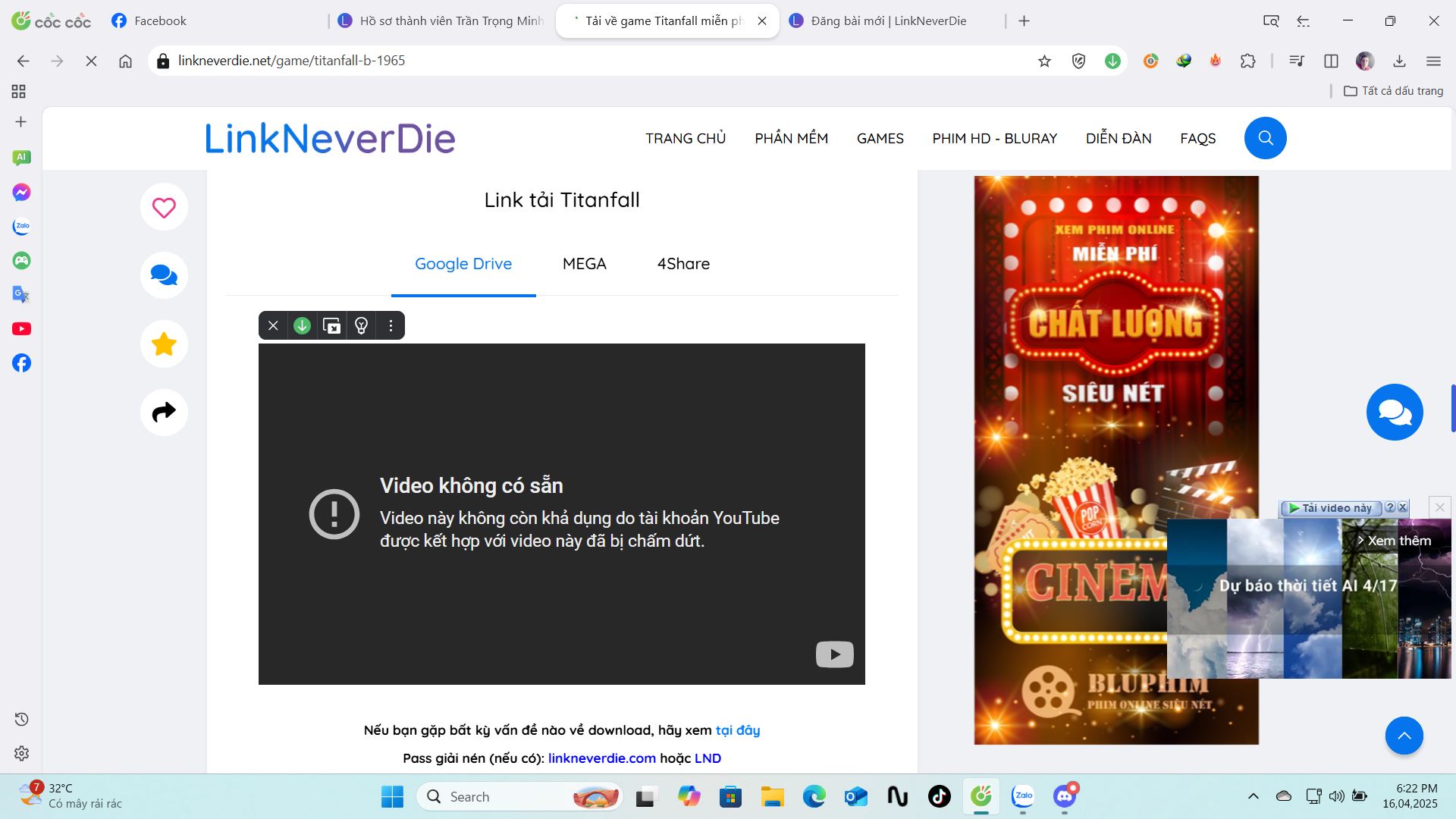 không tìm thấy link tải game titianfall 1