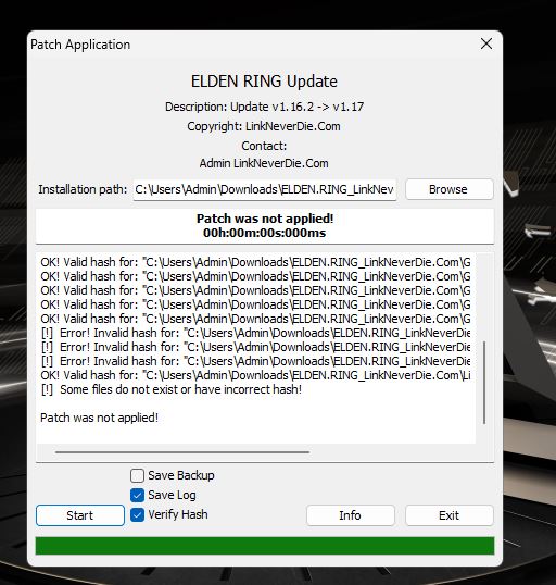 Lỗi upd 1.17 elden ring