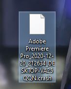 Adobe Premiere Pro 2019 tạo file .crash ngay lúc khởi động Adobe Premiere Pro 2019 tạo file .crash ngay lúc khởi động