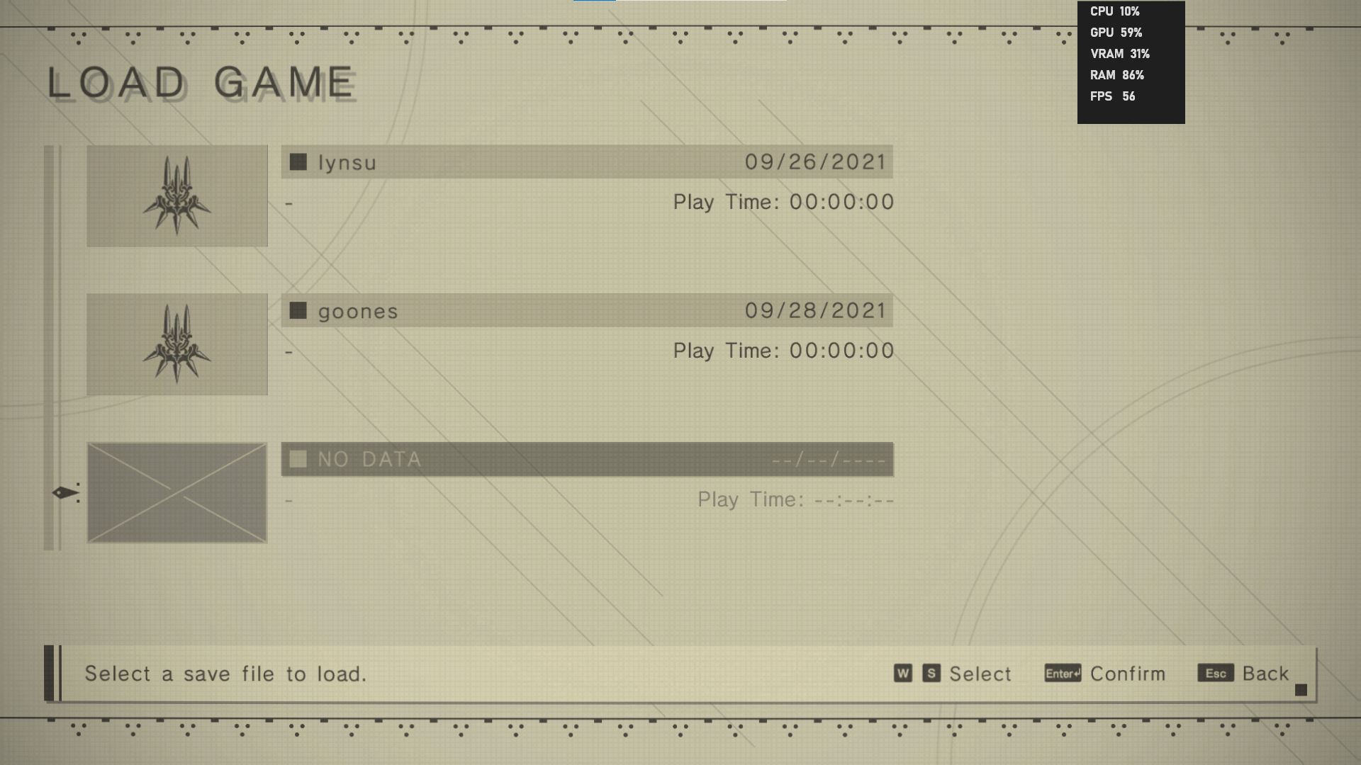 lỗi save game NieR:Automata lỗi save game NieR:Automata