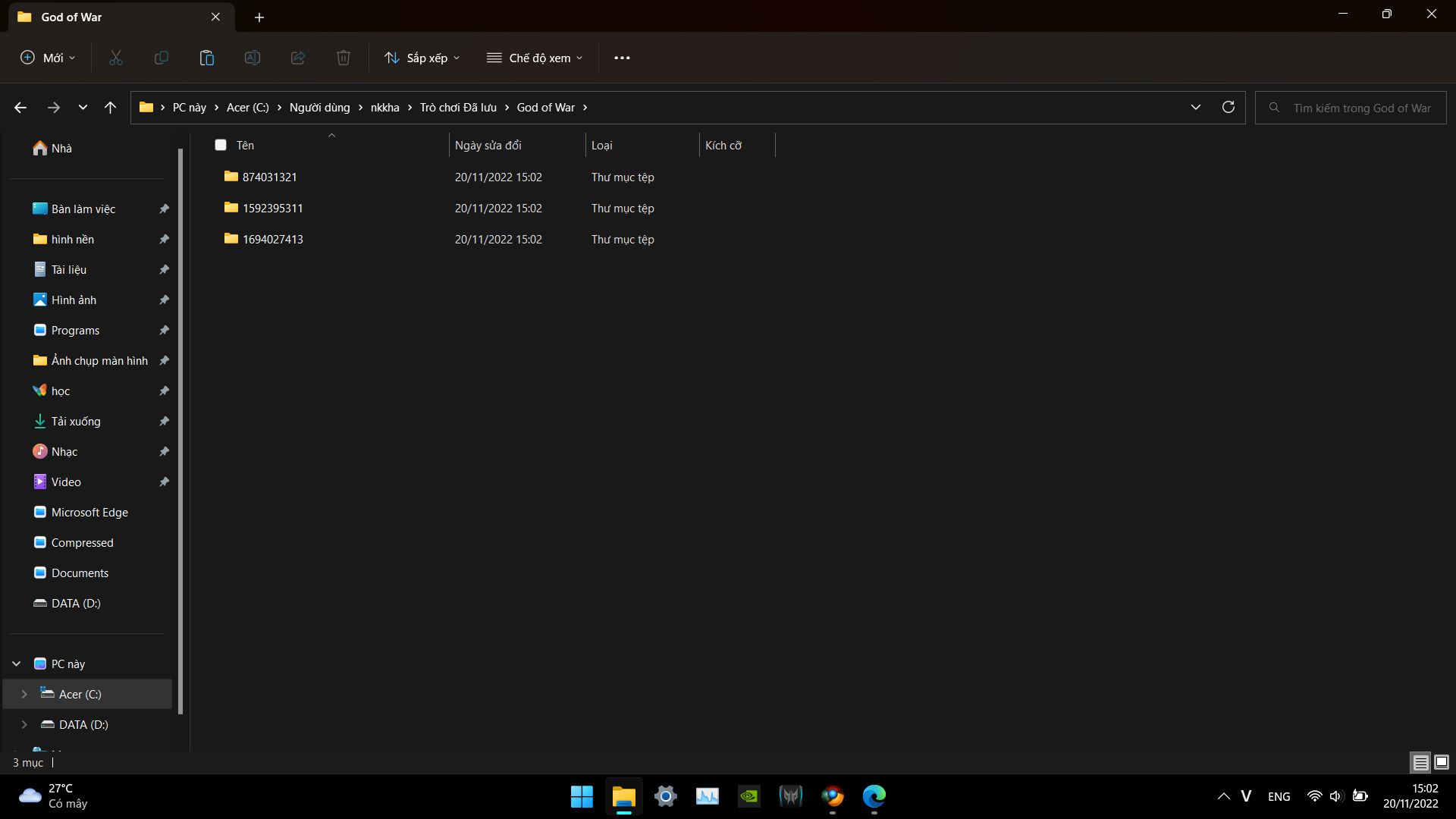 lỗi save game god of war lỗi save game god of war
