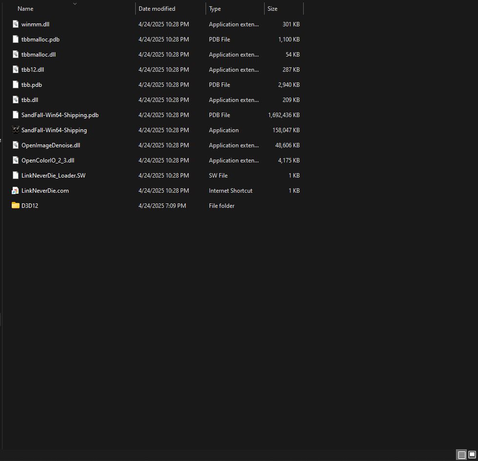 UE Sandfall Has Crashed Fatal Error