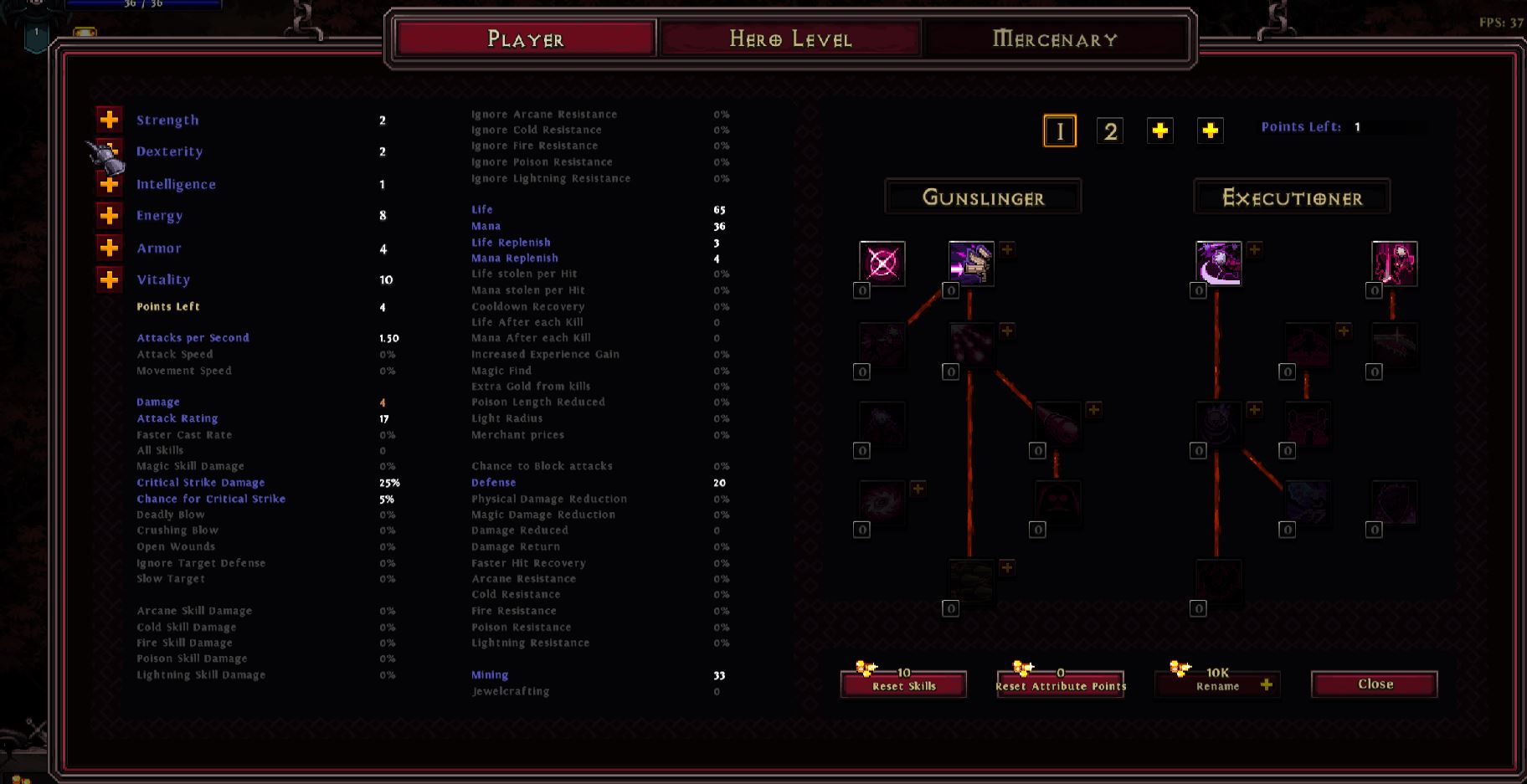 [Hero Siege] Crash game khi chọn tab Hero Level