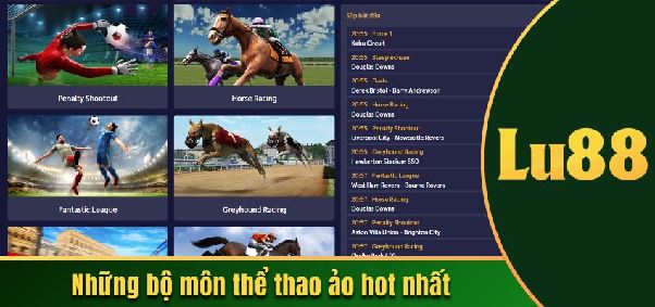 Cược Thể Thao Ảo Với 1000+ Trận Đấu Mỗi Ngày Trên Lu88 Cược Thể Thao Ảo Với 1000+ Trận Đấu Mỗi Ngày Trên Lu88