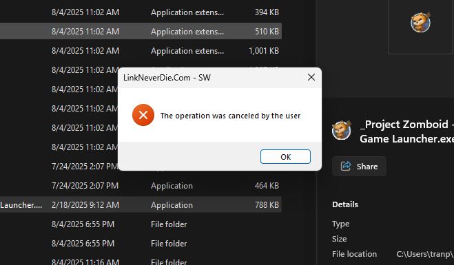 Mod manager không mở được 