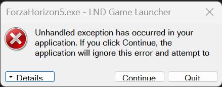 Crash LND Launcher khi Active Steam Forza Horizon 5 (Lỗi 32-bit vs 64-bit)