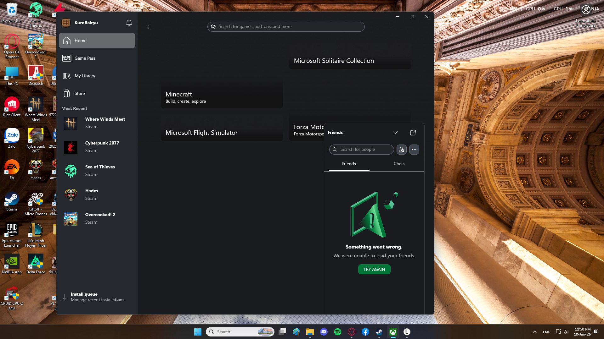 Chơi online lỗi Xbox