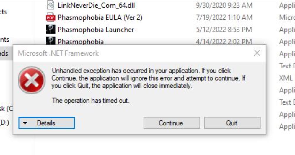 Lỗi không vào được Phasmophobia Microsoft.NET Framework dù đã dow full Framework Lỗi không vào được Phasmophobia Microsoft.NET Framework dù đã dow full Framework