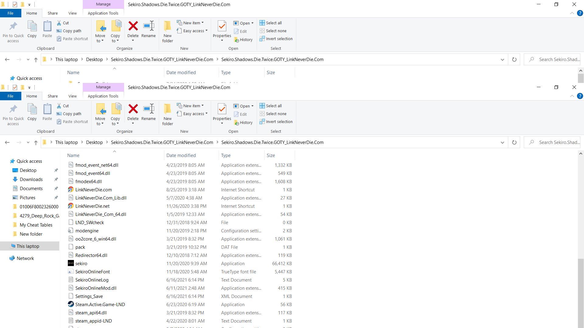 sekiro bị crash (fatal-error)
