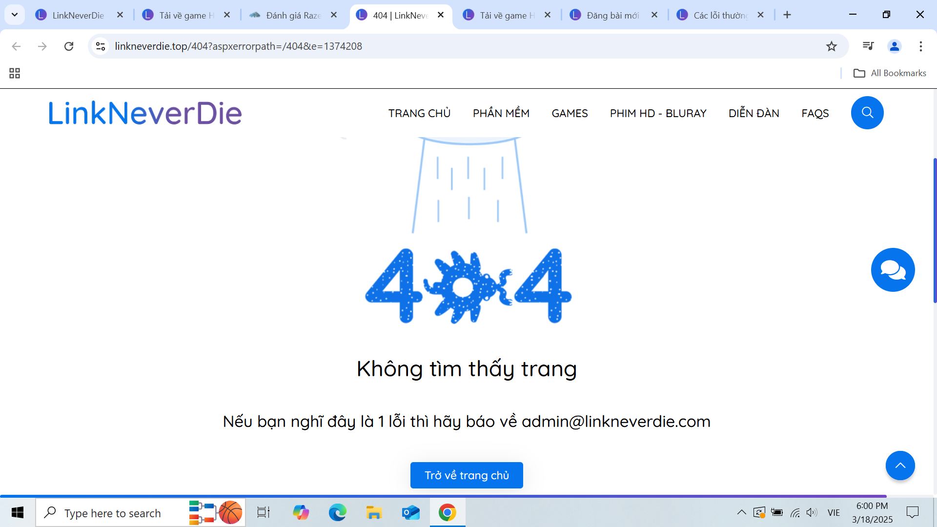 LInk hollow knight lỗi 404