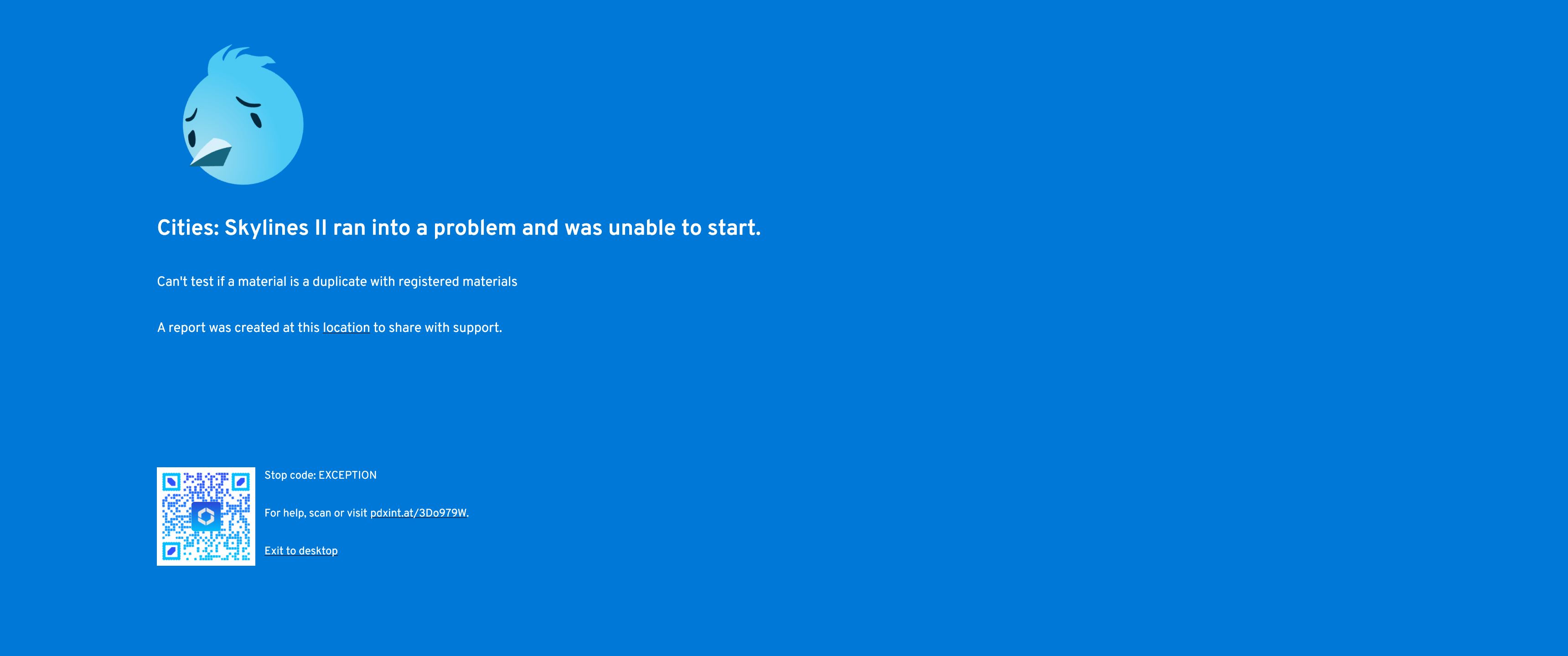 Cities: Skylines II ran into a problem and was unable to start Cities: Skylines II ran into a problem and was unable to start