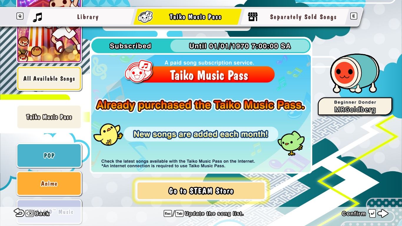 Nghiên cứu kích hoạt Taiko Music Pass 