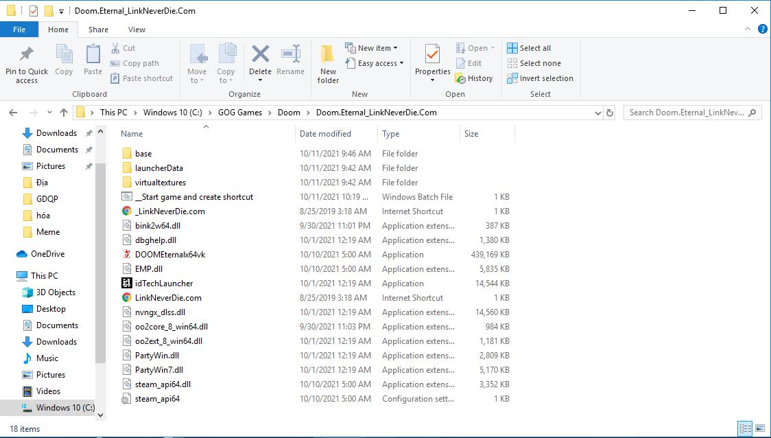 Lỗi không vào dc game Doom Eternal (bản Empress) Lỗi không vào dc game Doom Eternal (bản Empress)