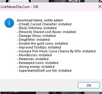 không tải được mod không tải được mod