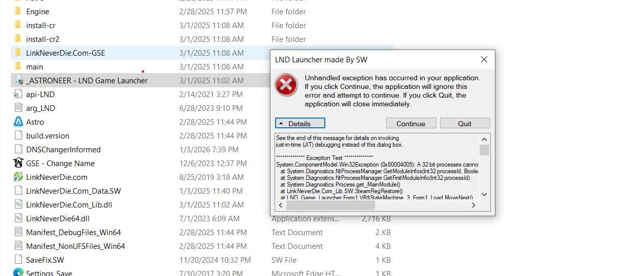 Lỗi Launcher