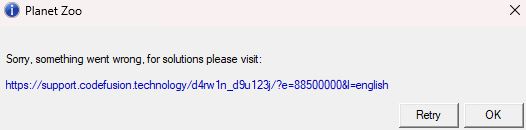 Lỗi mở game Planet Zoo Lỗi mở game Planet Zoo