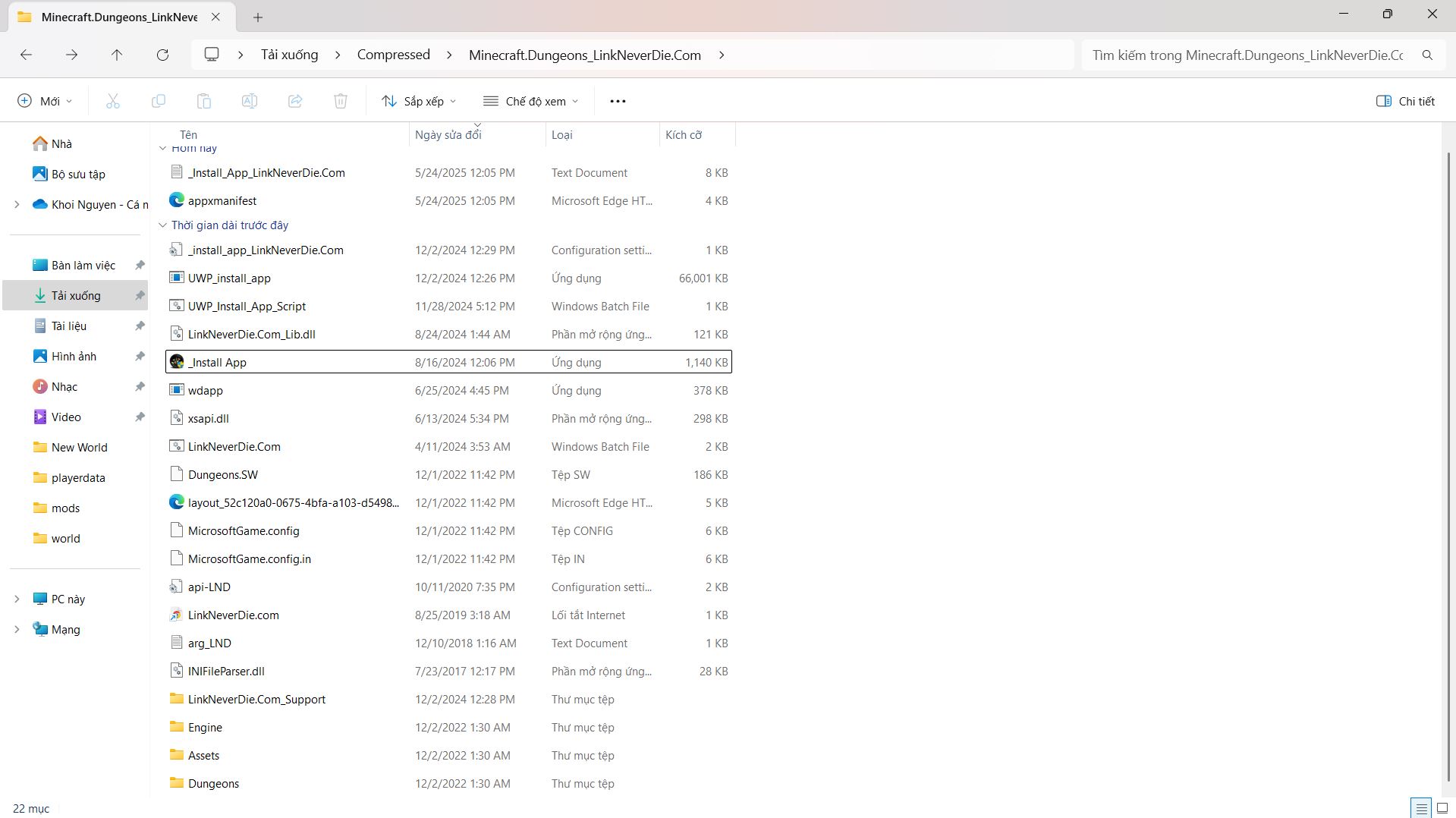 Minecraft dungeons mở trên search bar nhưng ko vào được Minecraft dungeons mở trên search bar nhưng ko vào được