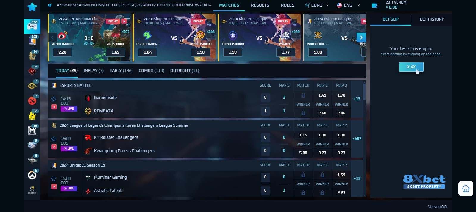 Cá cược Esports: Cơn sốt mới của giới trẻ - 8xBet dẫn đầu xu thế Cá cược Esports: Cơn sốt mới của giới trẻ - 8xBet dẫn đầu xu thế