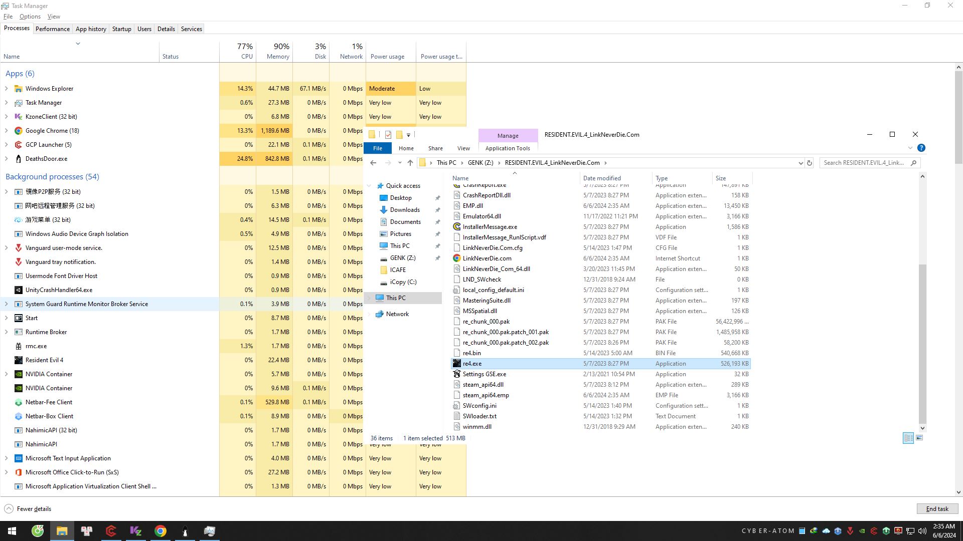 Không khởi động được Resident evil 4
