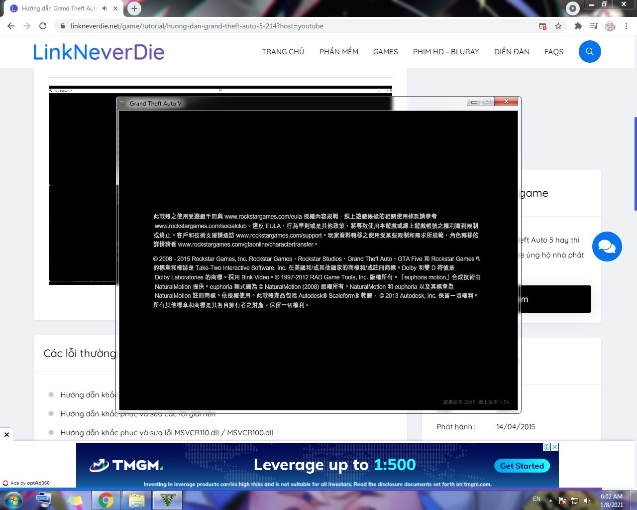 Lỗi tiếng trung trong gta v Lỗi tiếng trung trong gta v