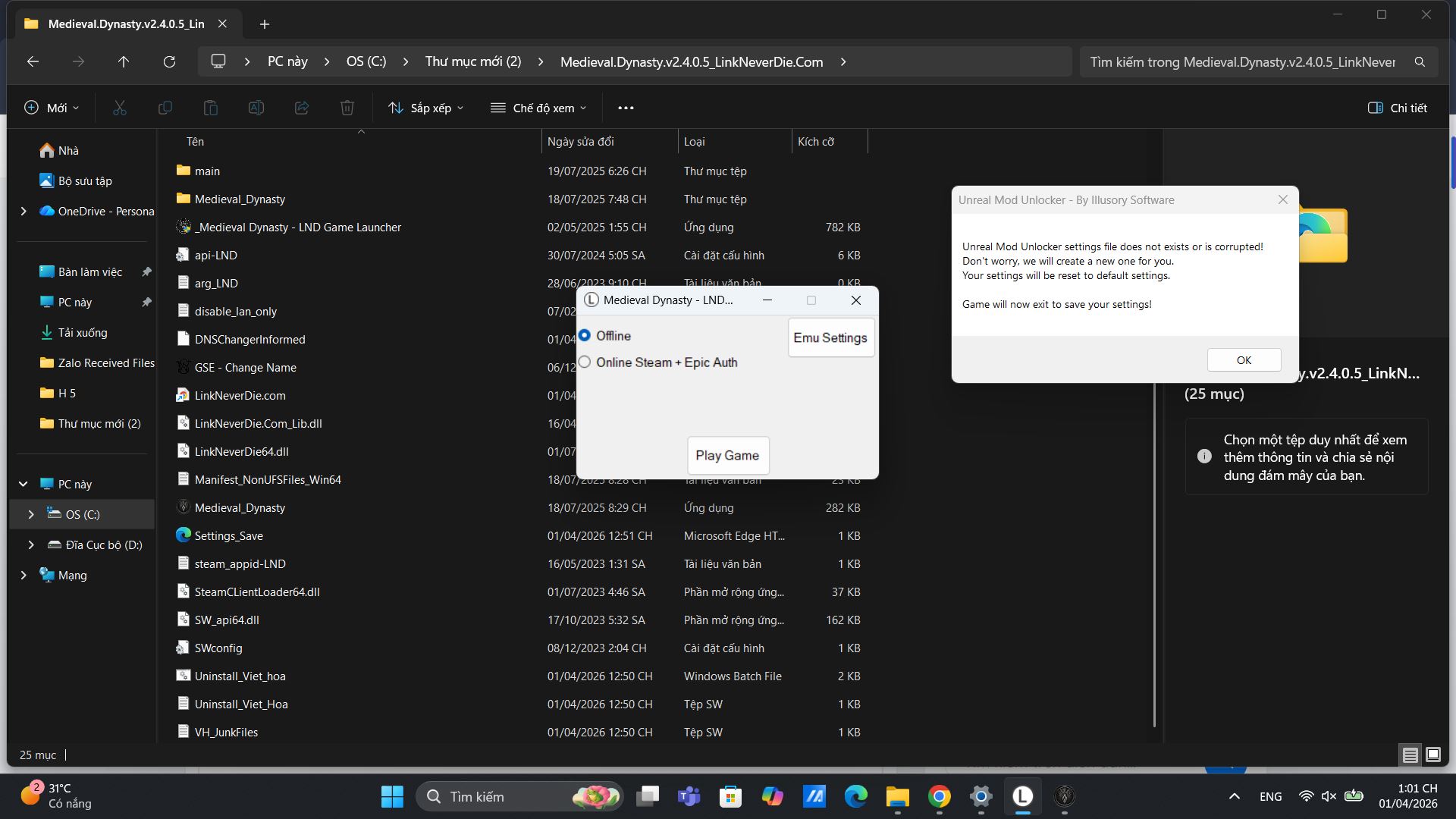 Lỗi MOd game việt hóa