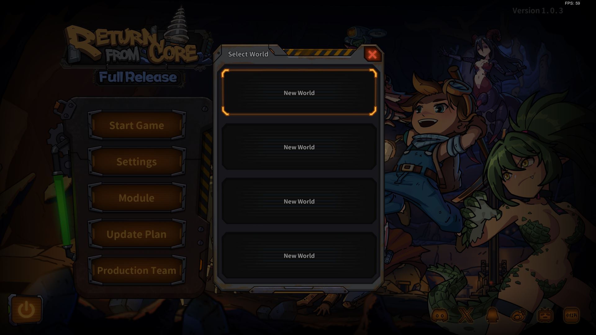 không tạo được world mới