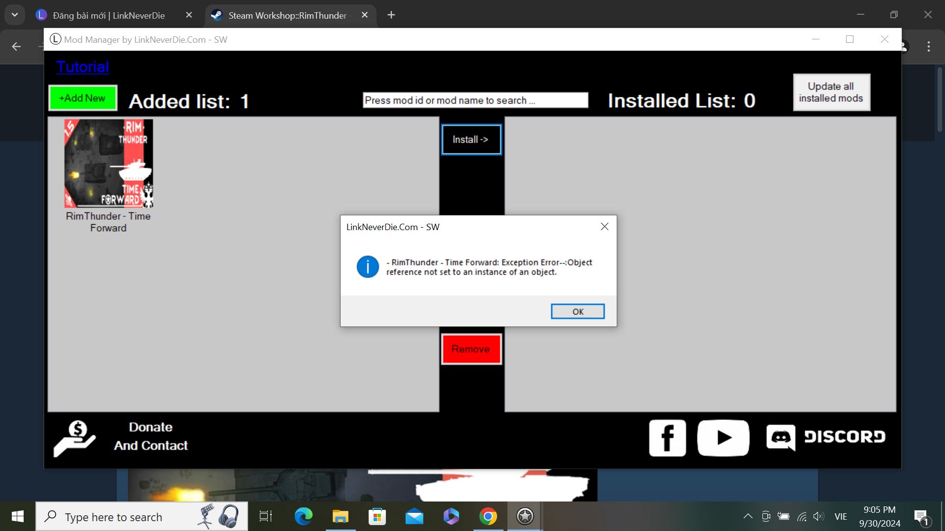 rimworld lỗi mod manager time out rimworld lỗi mod manager time out