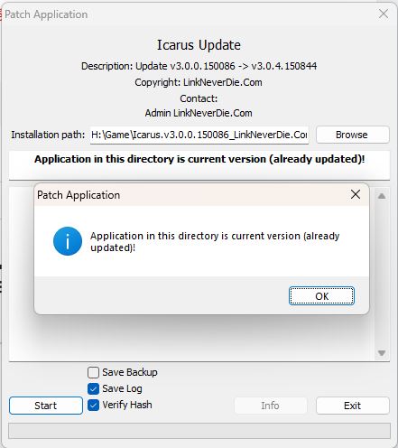 lỗi alrearly update khi cập nhật bản mới icarus lỗi alrearly update khi cập nhật bản mới icarus