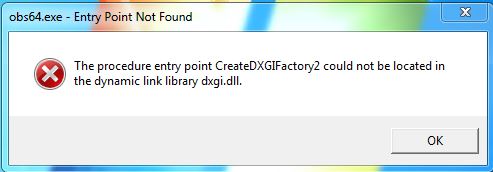 lỗi khi mở OBS lỗi khi mở OBS