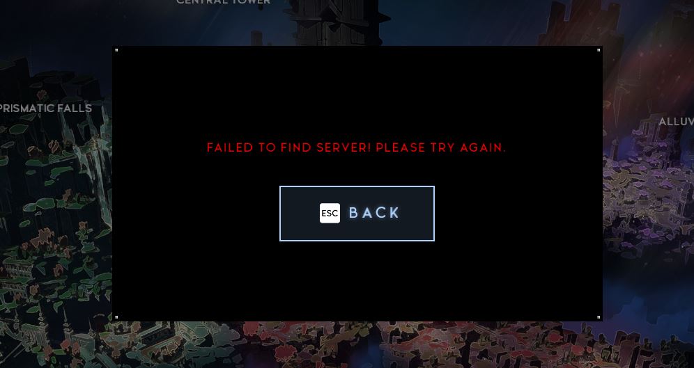 Không tìm được server khi multiplayer game Godfalll ạ