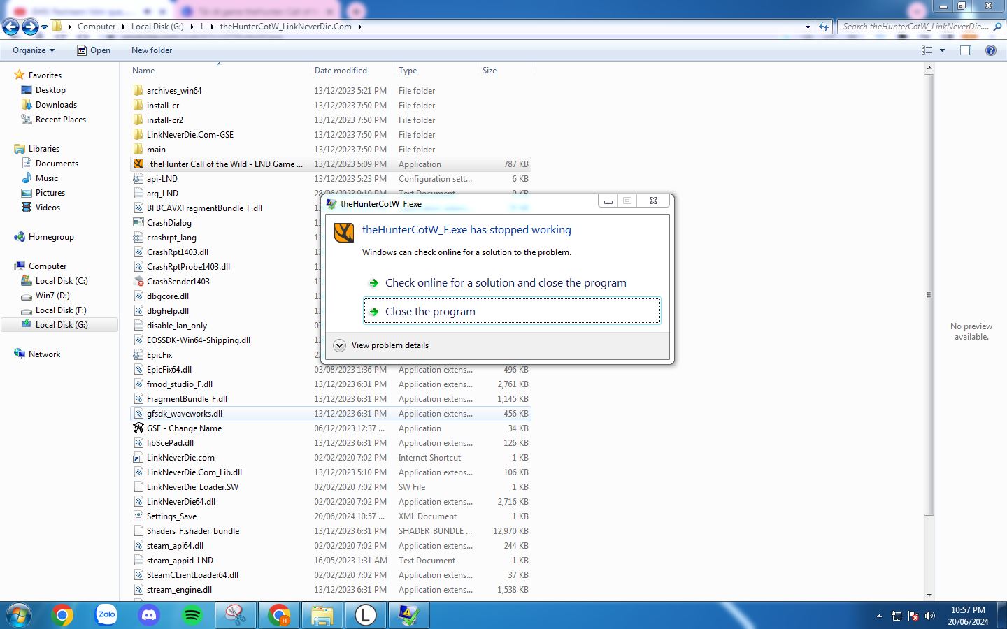 Lỗi game theHunter: Call of the Wild Lỗi game theHunter: Call of the Wild
