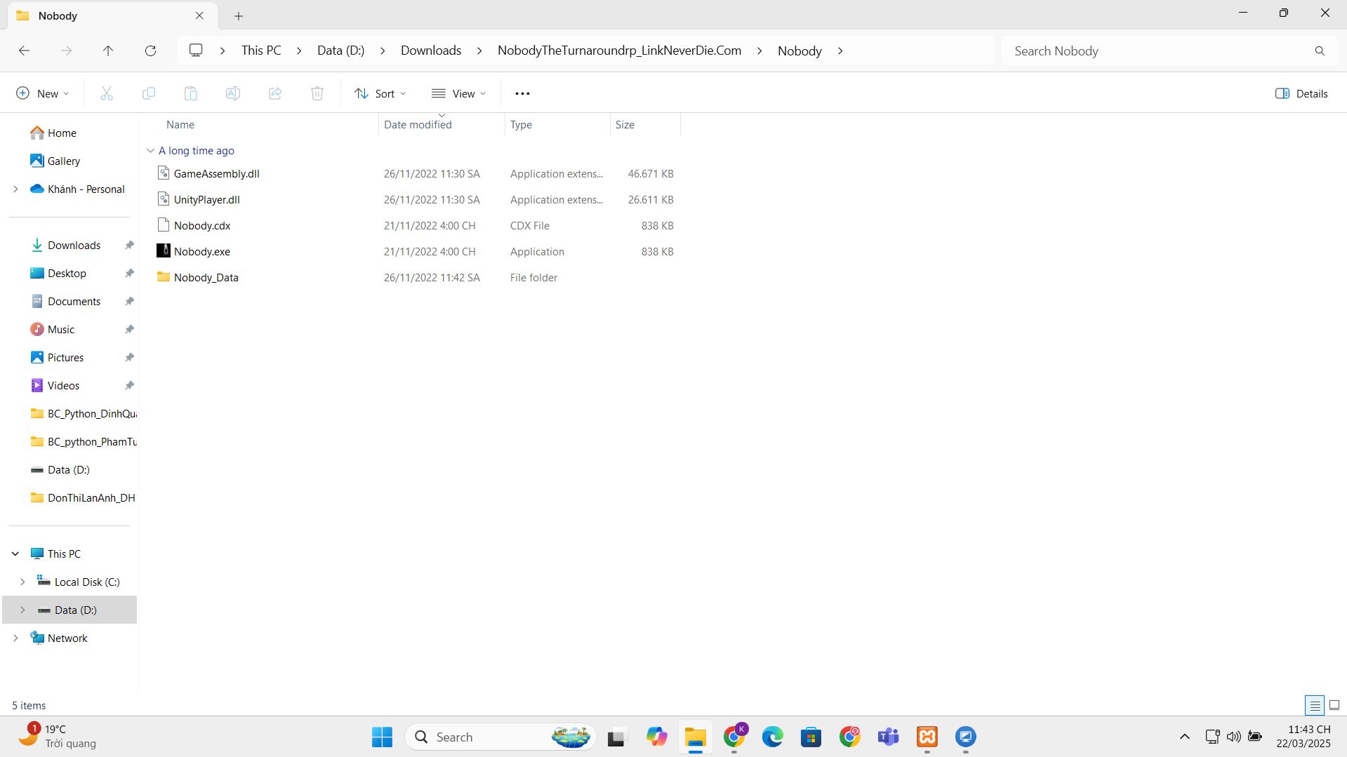 Nobody.The.Turnaround bị out ra liên tục 