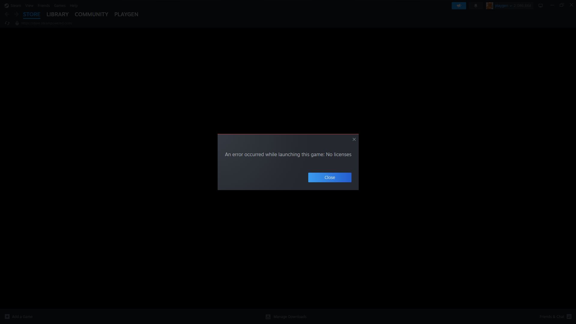 RE4 Remake bấm vào game thì steam hiện lỗi "No lincenses"