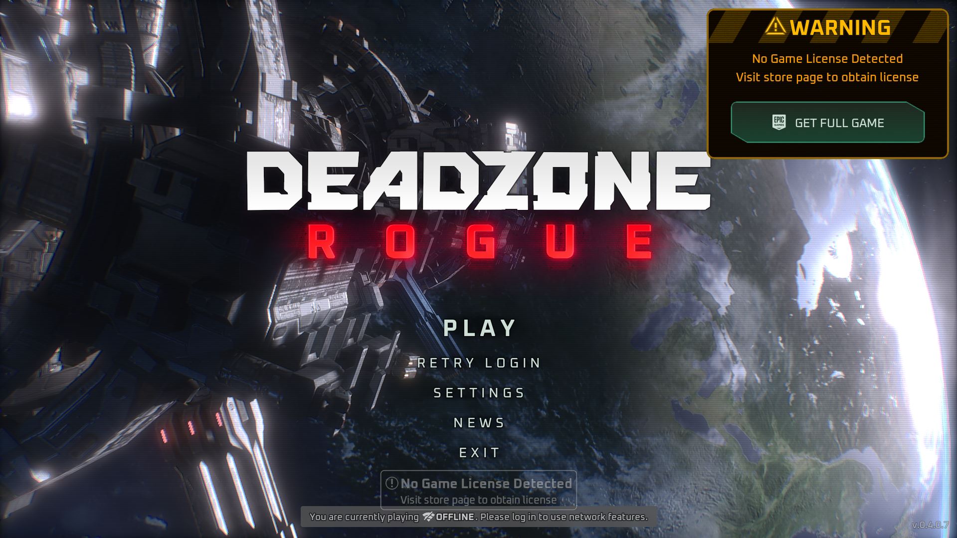 Deadzone: Rogue Lỗi No Game License Detected