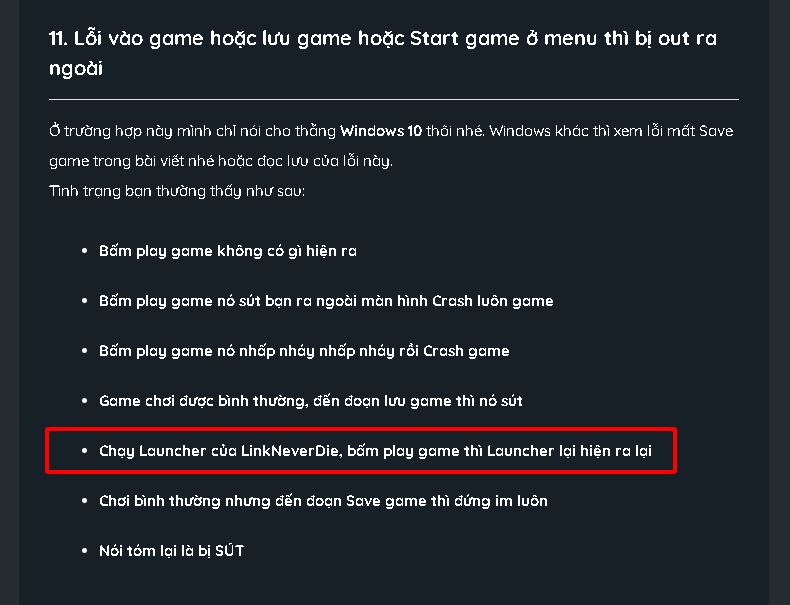 Lỗi launcher game Earthfall