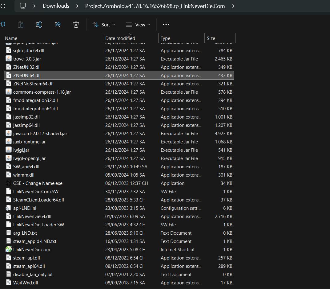 Không vào được game Project Zomboid