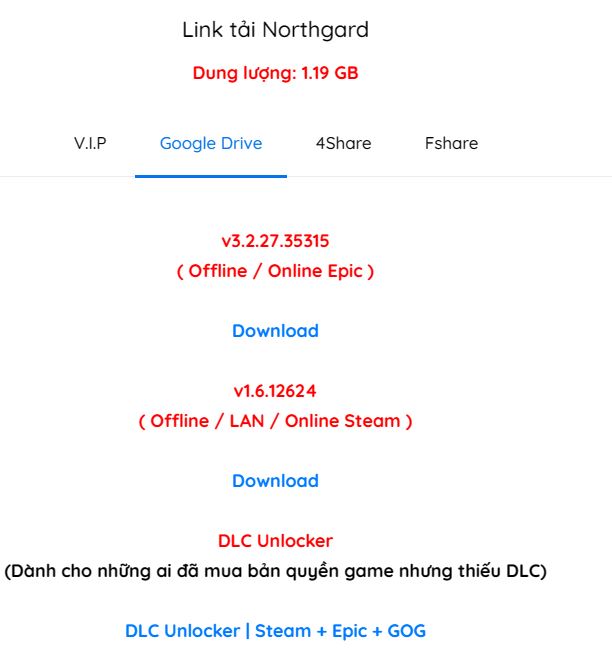 Xin chỉ dẫn cài DLC cho game Northgard Xin chỉ dẫn cài DLC cho game Northgard