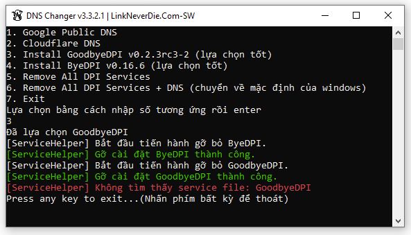 Lỗi DNS.Changer.v3.3_LinkNeverDie.Com