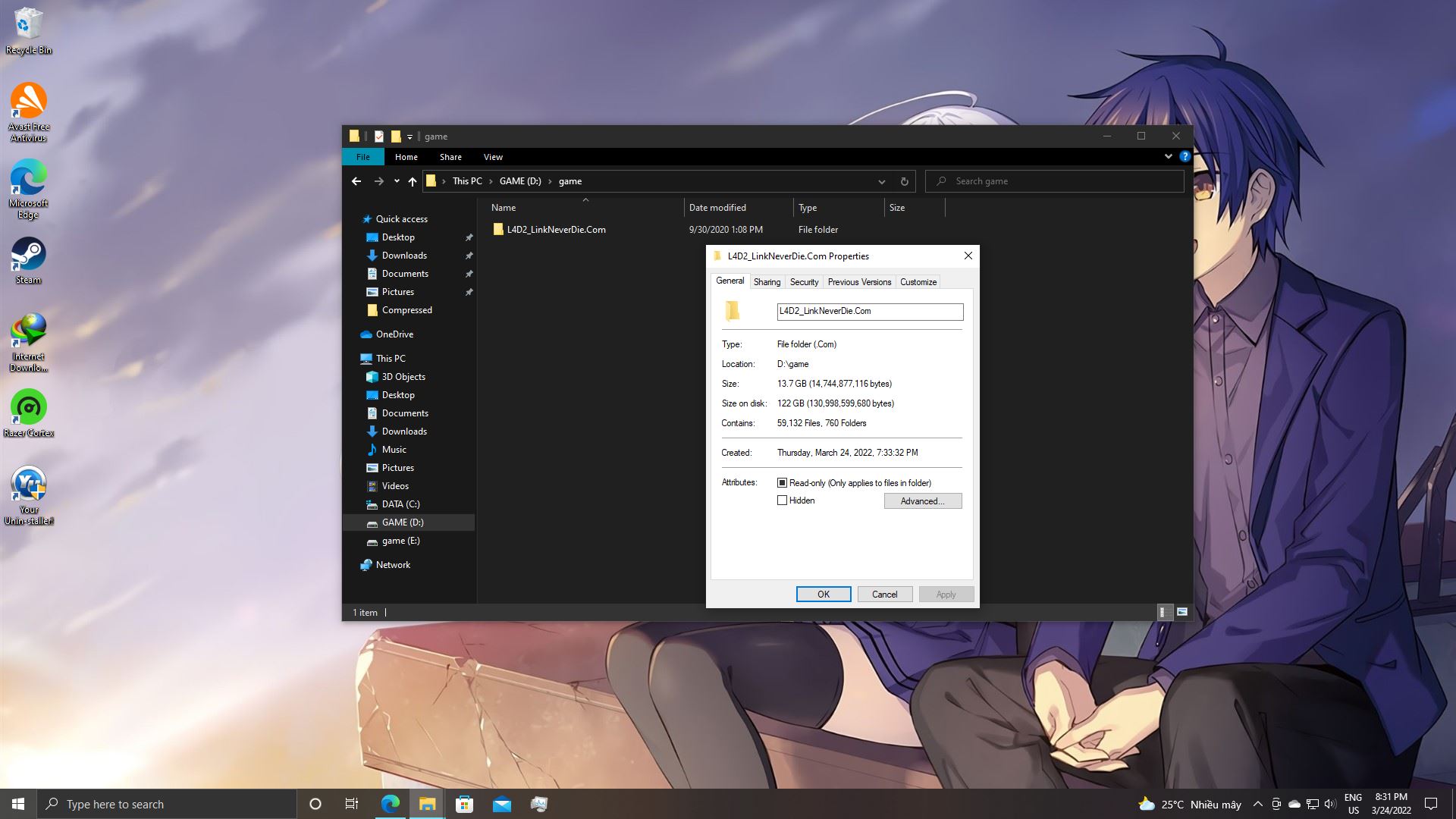 Hỏi về vấn đề kích thước của file trên đĩa quá lớn Hỏi về vấn đề kích thước của file trên đĩa quá lớn